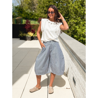 T-shirt sans manches Jaliya - Blanc