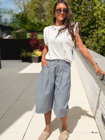 T-shirt sans manches Jaliya - Blanc