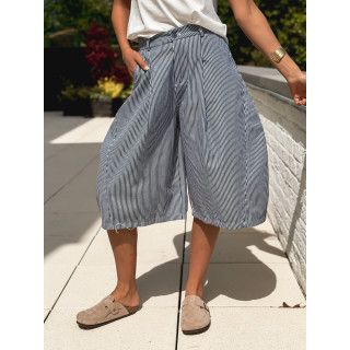 Bermuda Ligné Rosine - Bleu marine