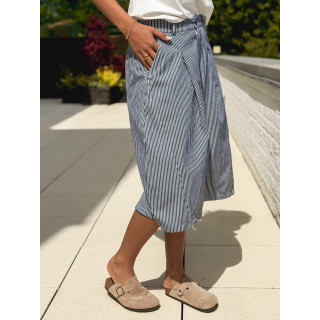 Bermuda Ligné Rosine - Bleu marine