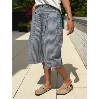 Bermuda Ligné Rosine - Bleu marine