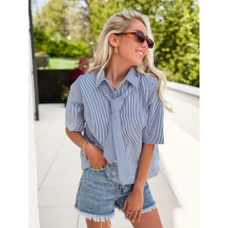 Chemise lignée Doniza - Bleu