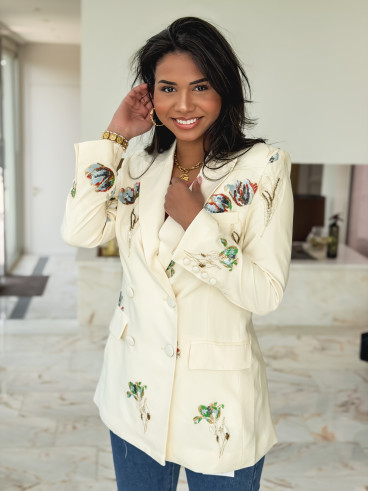 Blazer Zélyana - Ecru