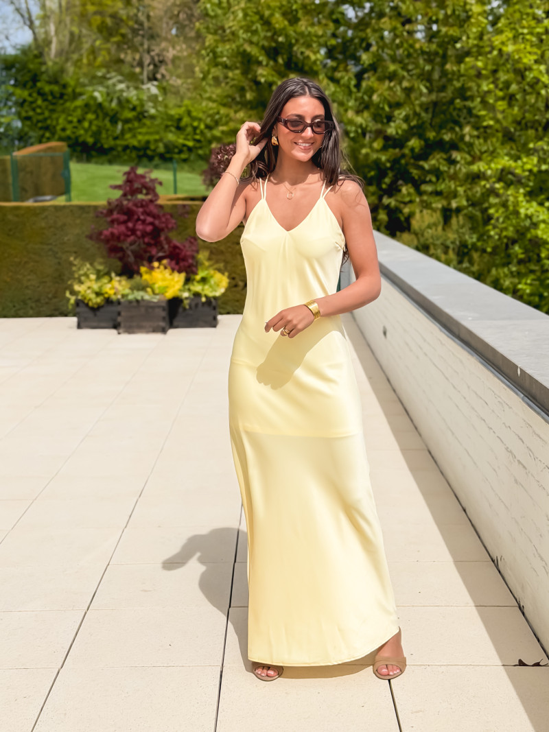 Robe longue Jana - Jaune
