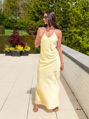 Robe longue Jana - Jaune