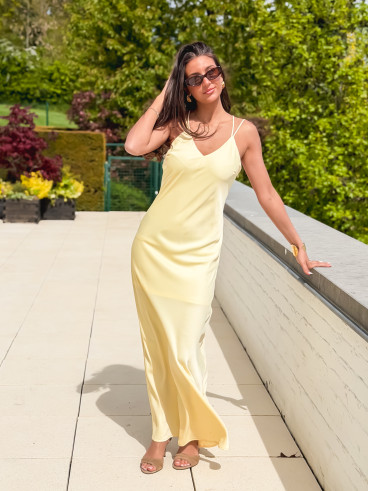 Robe longue Jana - Jaune