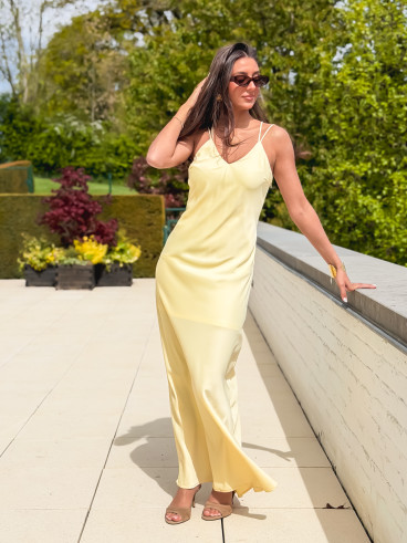 Robe longue Jana - Jaune