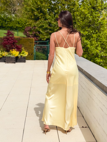 Robe longue Jana - Jaune