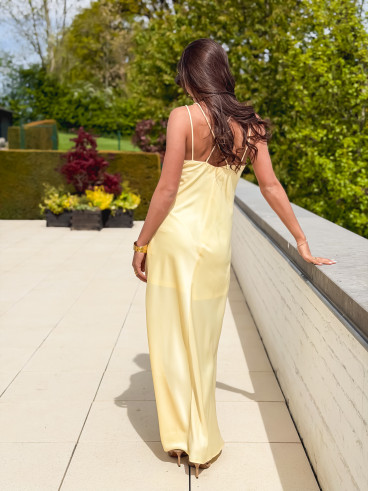 Robe longue Jana - Jaune