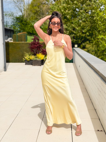 Robe longue Jana - Jaune