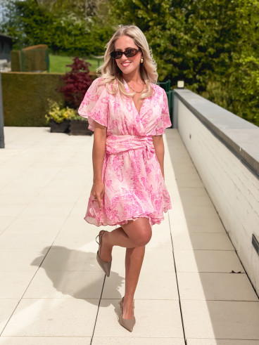 Robe courte Zayra - Rose