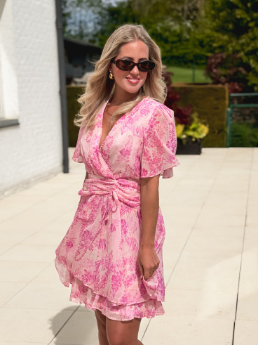 Robe courte Zayra - Rose