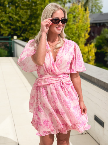 Robe courte Zayra - Rose