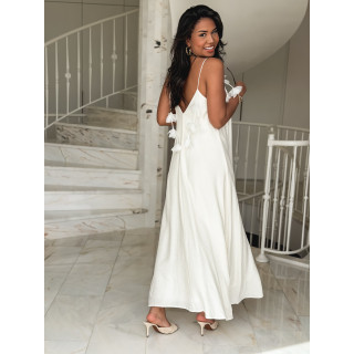Robe longue Esther - Ecru