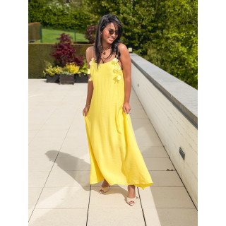 Robe longue Esther - Jaune