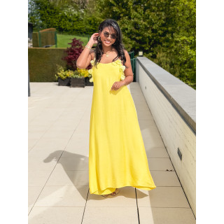 Robe longue Esther - Jaune