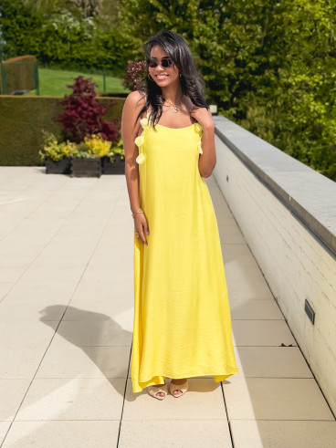 Robe longue Esther - Jaune