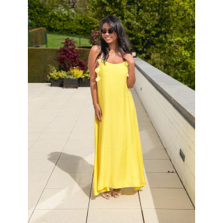 Robe longue Esther - Jaune