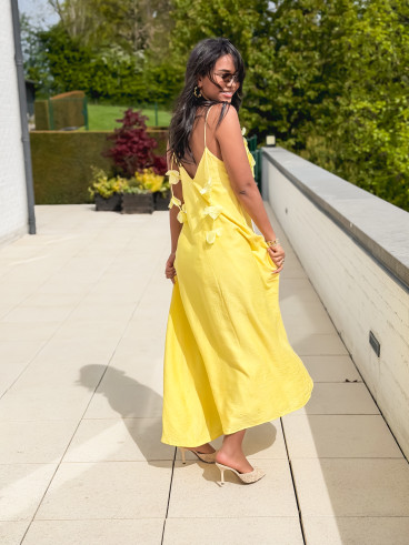 Robe longue Esther - Jaune