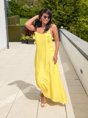 Robe longue Esther - Jaune