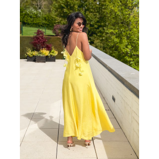 Robe longue Esther - Jaune