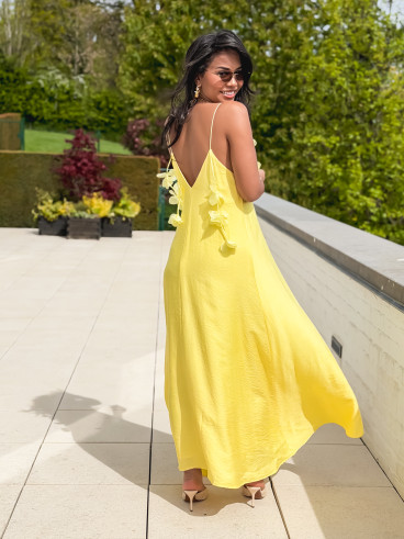 Robe longue Esther - Jaune