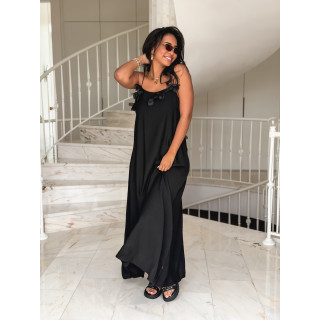 Robe longue Esther - Noir