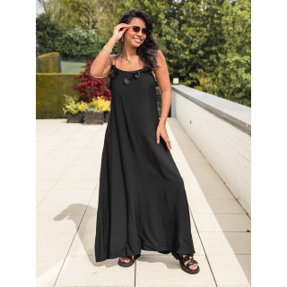 Robe longue Esther - Noir
