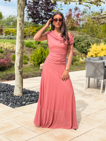 Robe longue Amanda - Terracotta