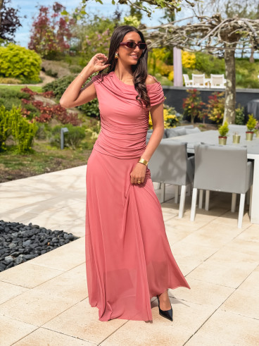 Robe longue Amanda - Terracotta