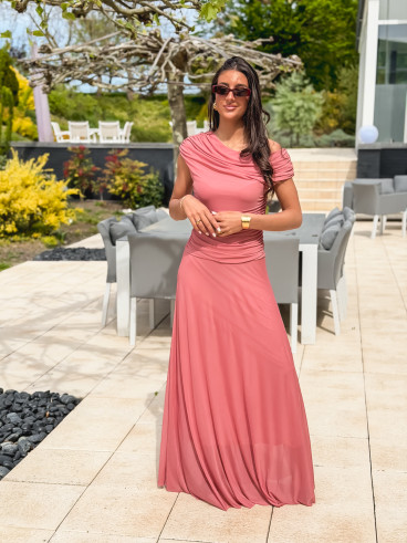 Robe longue Amanda - Terracotta