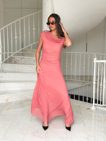 Robe longue Amanda - Terracotta