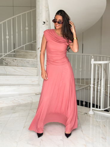 Robe longue Amanda - Terracotta