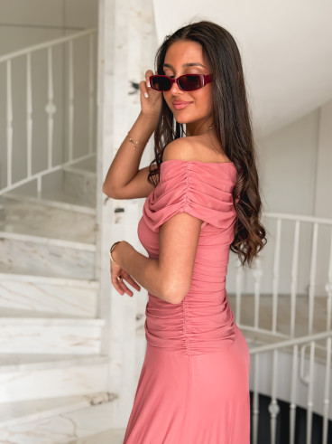 Robe longue Amanda - Terracotta