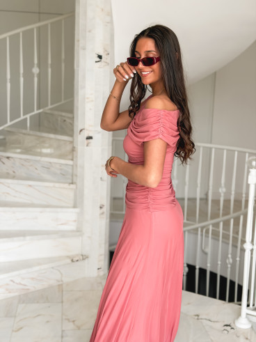 Robe longue Amanda - Terracotta