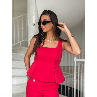 Blouse Isyelle - Rouge