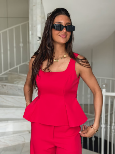 Blouse Isyelle - Rouge