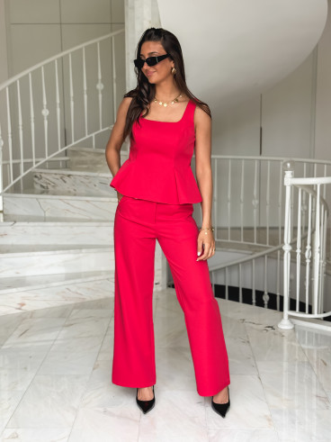 Pantalon Isyelle - Rouge
