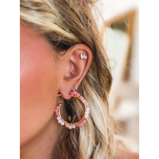 Boucles D'oreilles Marguerita - Rose