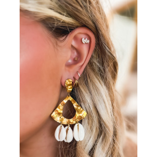 Boucle d'oreilles Caprina - Doré