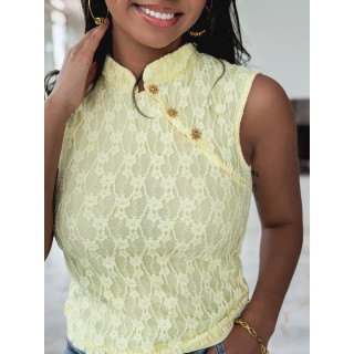 Blouse sans manches Tanina - Jaune
