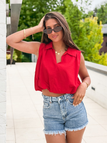 Blouse Alixane - Rouge