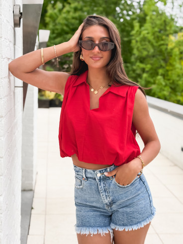 Blouse Alixane - Rouge