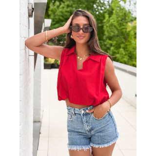 Blouse Alixane - Rouge