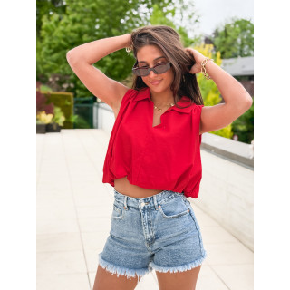 Blouse Alixane - Rouge