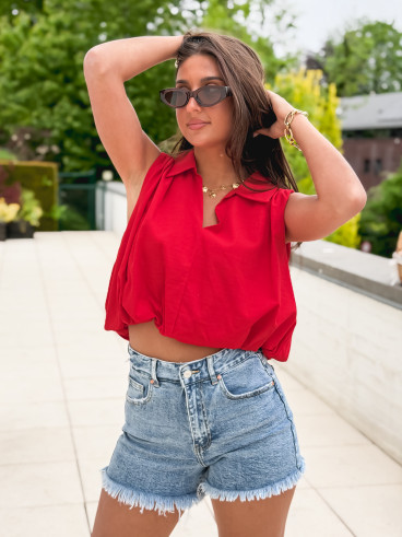 Blouse Alixane - Rouge