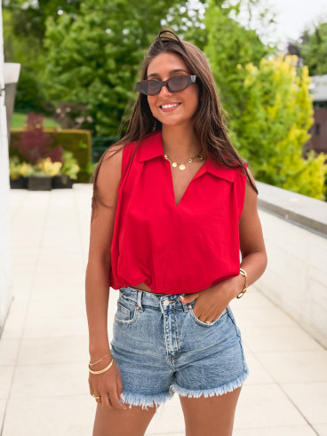 Blouse Alixane - Rouge