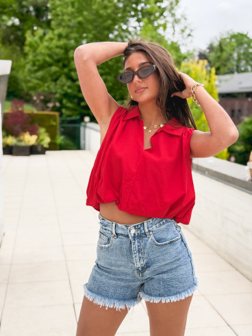 Blouse Alixane - Rouge