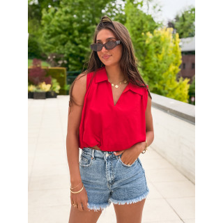 Blouse Alixane - Rouge