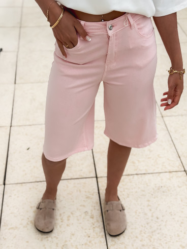 Bermuda en jeans Kléa - Rose
